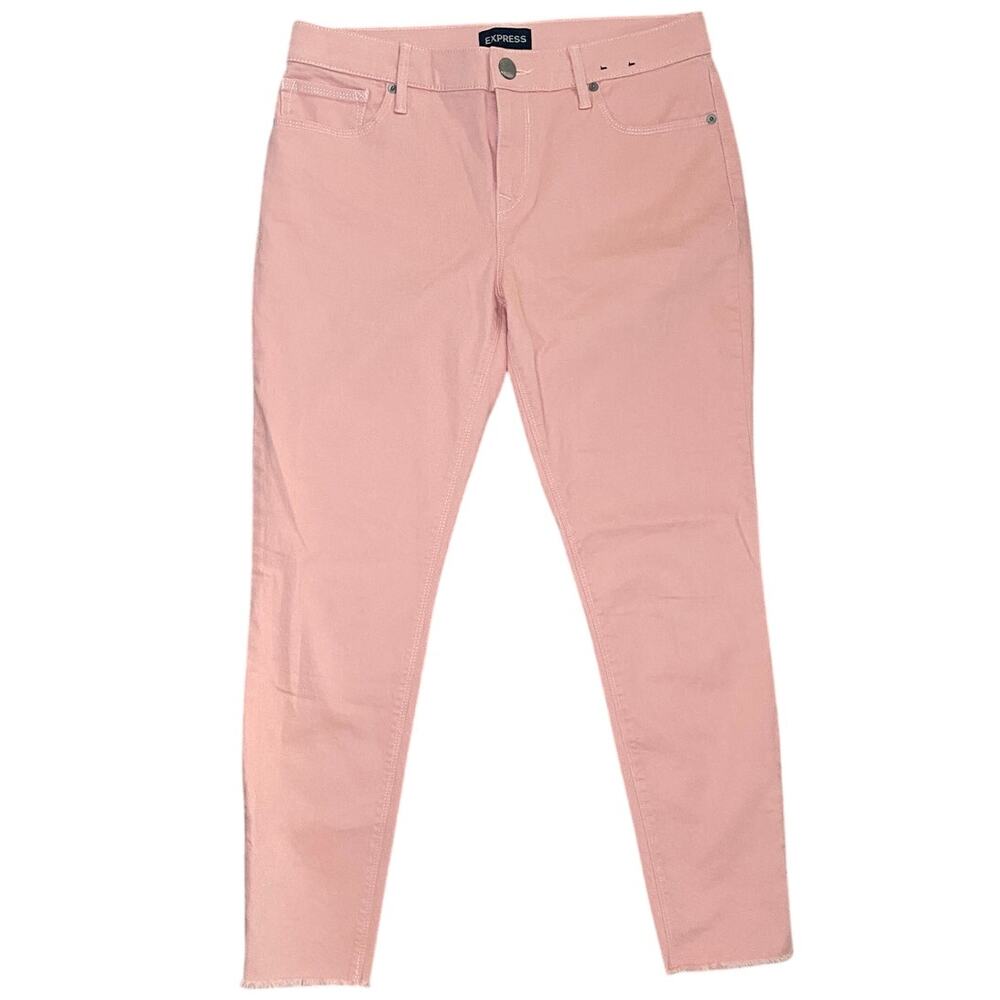 Express Pink Wide Leg Jeans